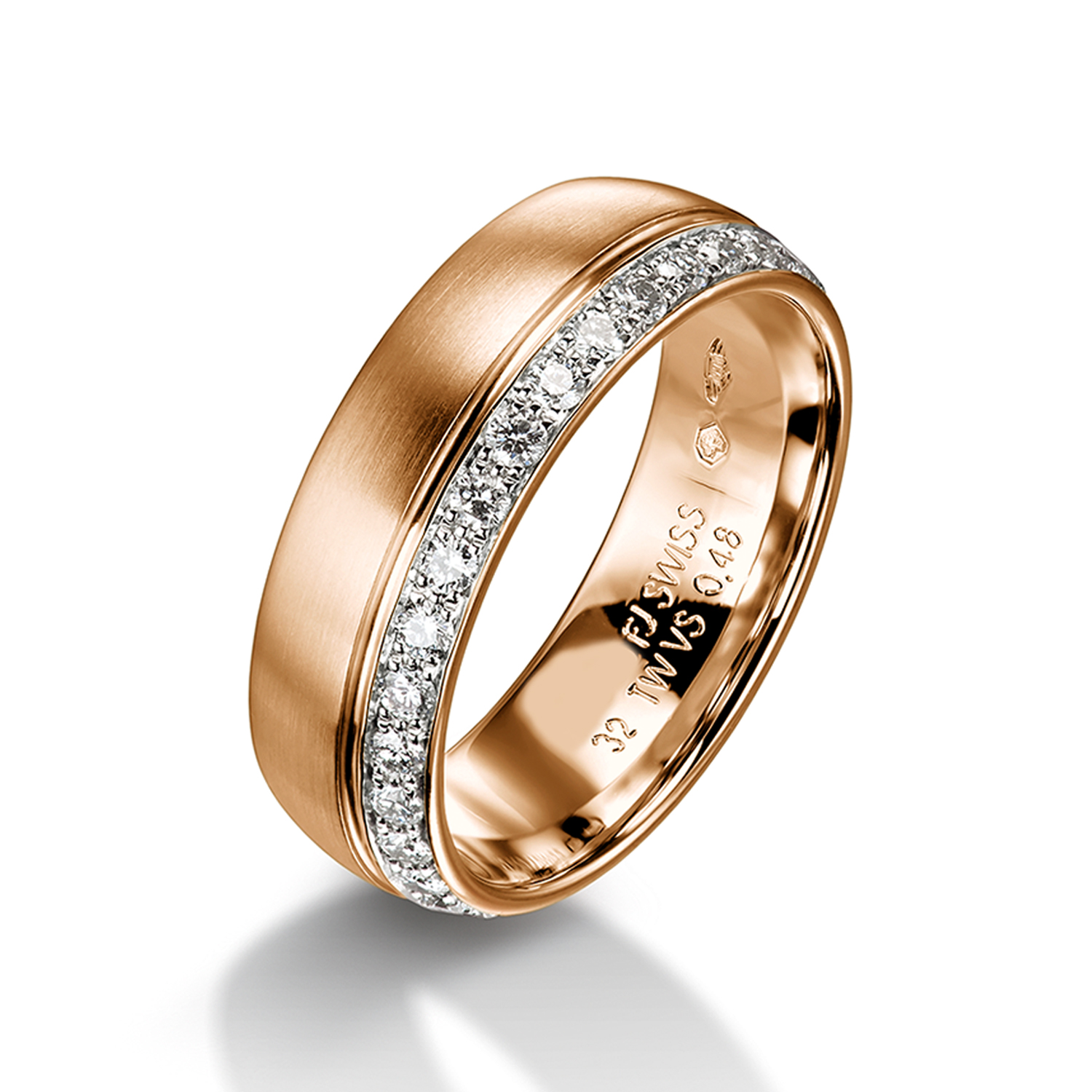 62-52220-0-0 Diamond rings in gold, platinum and palladium with diamonds Furrer Jacot