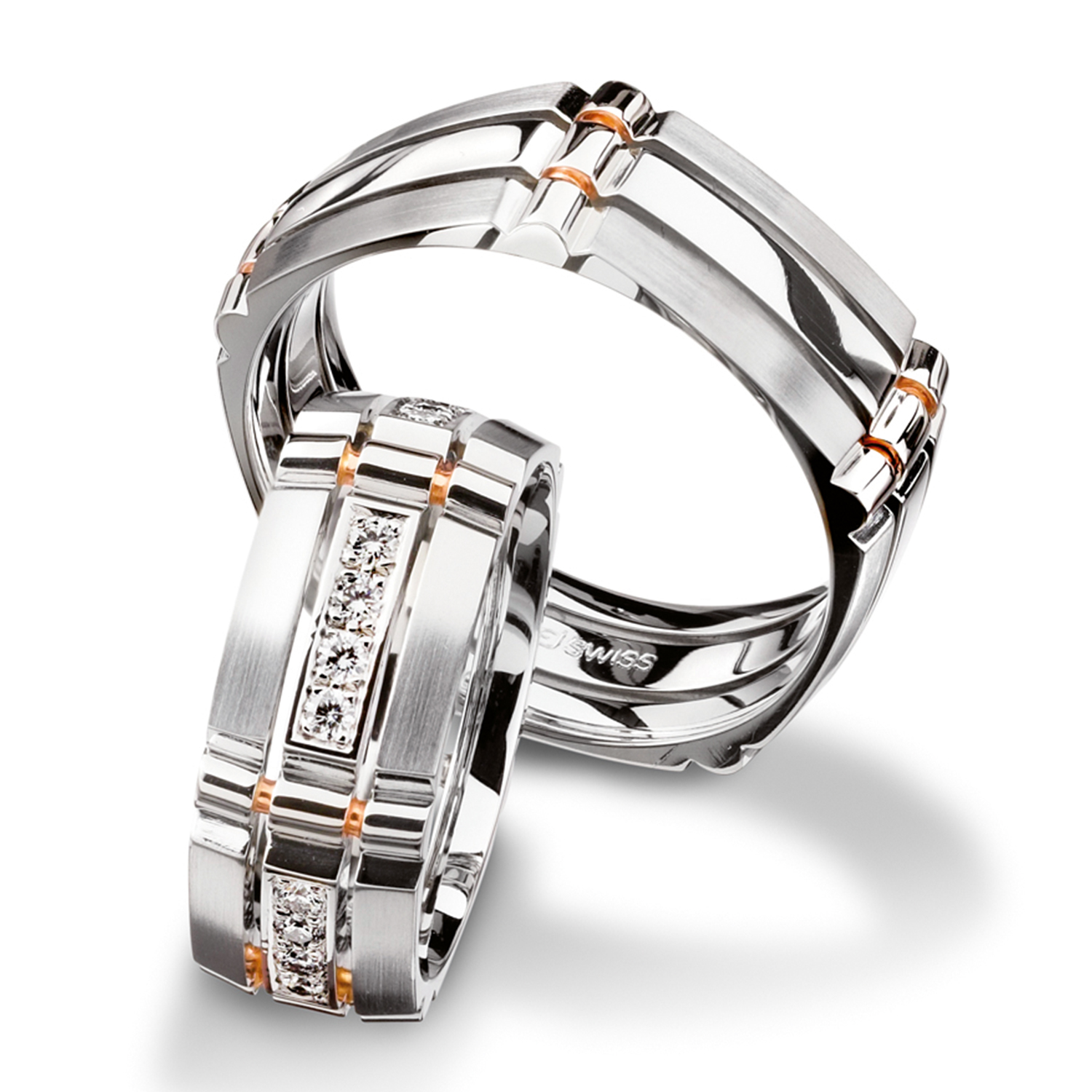 62-52990-0-0_WG_RG Diamond rings in gold, platinum and palladium with diamonds Furrer Jacot