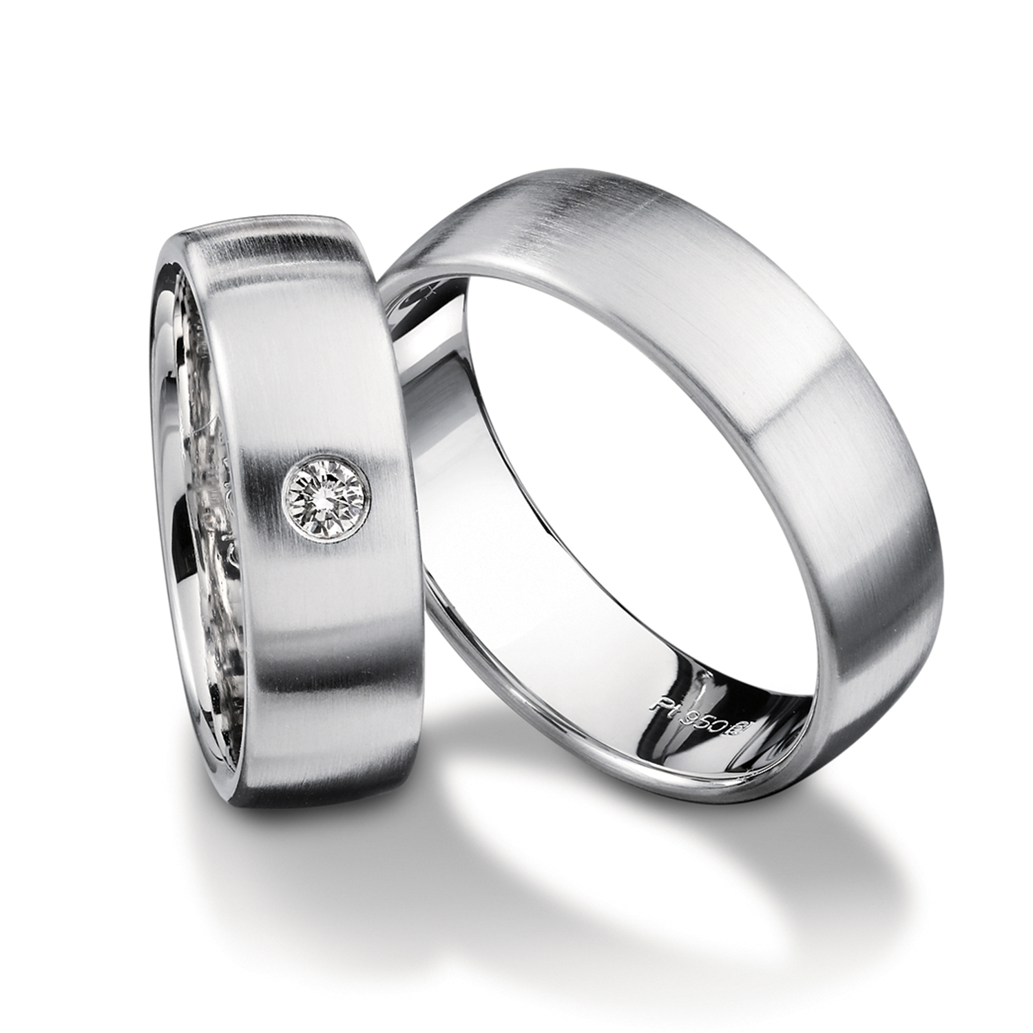 72-01020-0-2 wedding bands, wedding rings, in gold, platinum, palladium, bicolor, with diamonds, Ringdividuell, individual