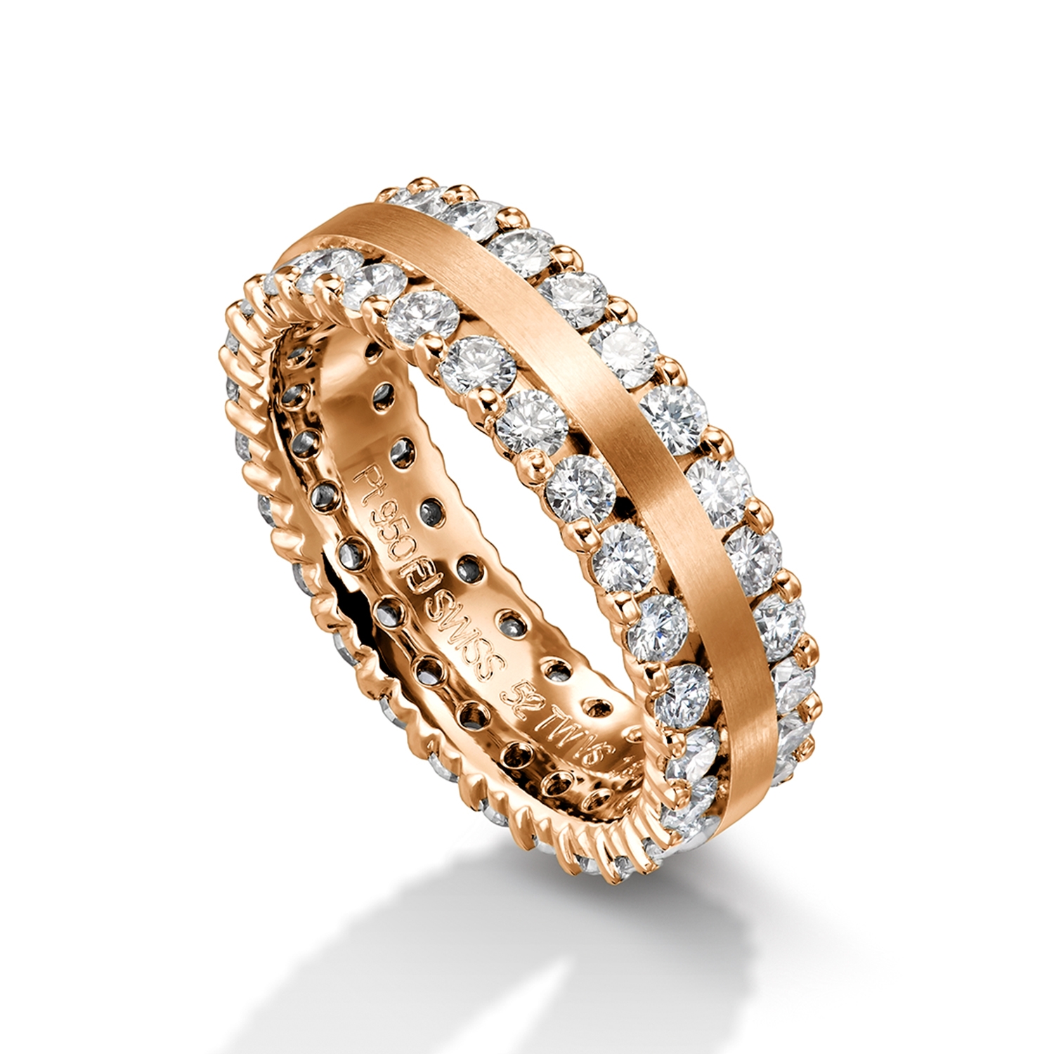 wedding bands, rings with diamonds in gold and platinum