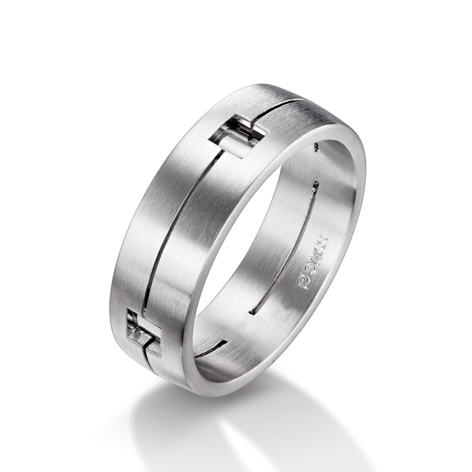 Man's world wedding rings in white