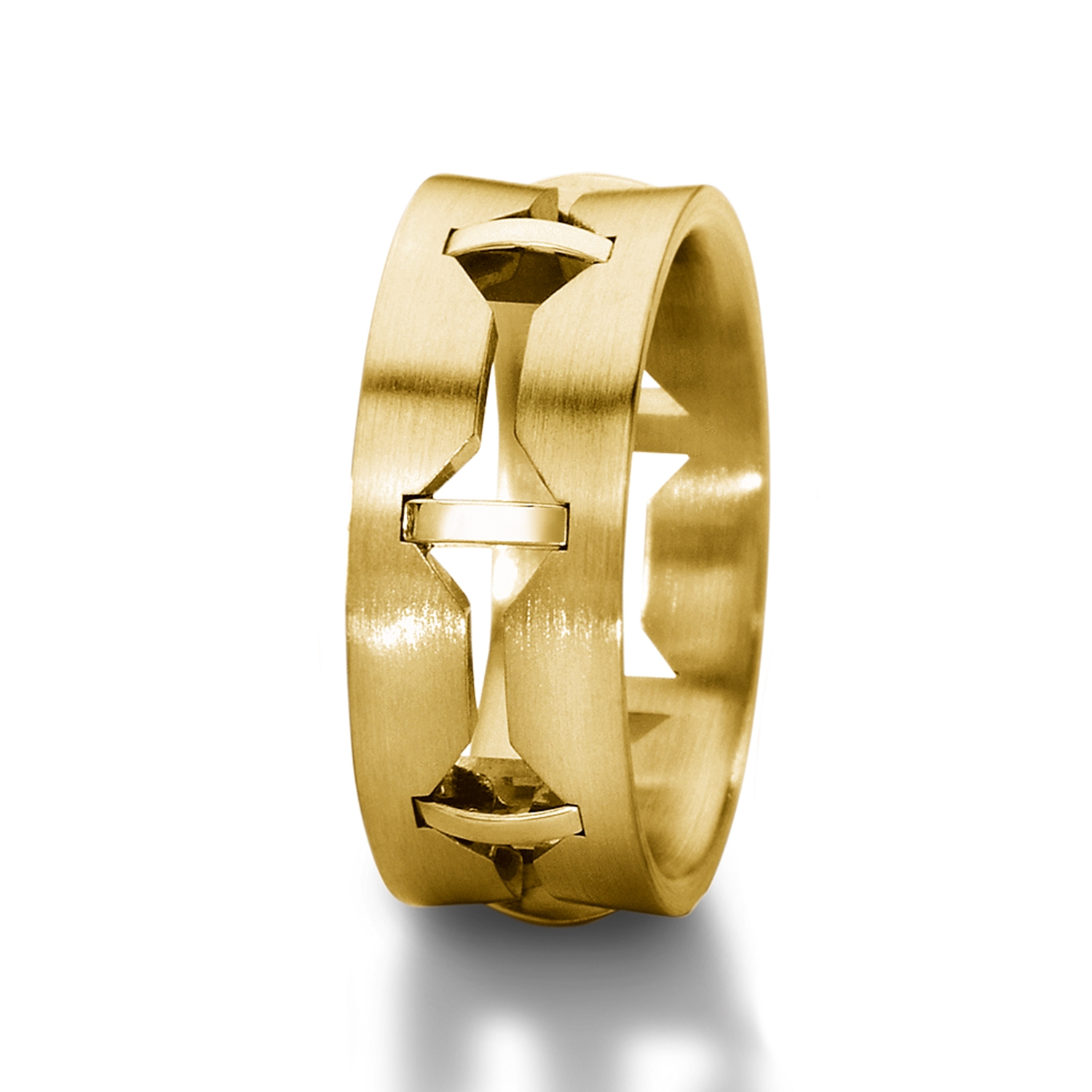 Man's world wedding rings in yellow gold