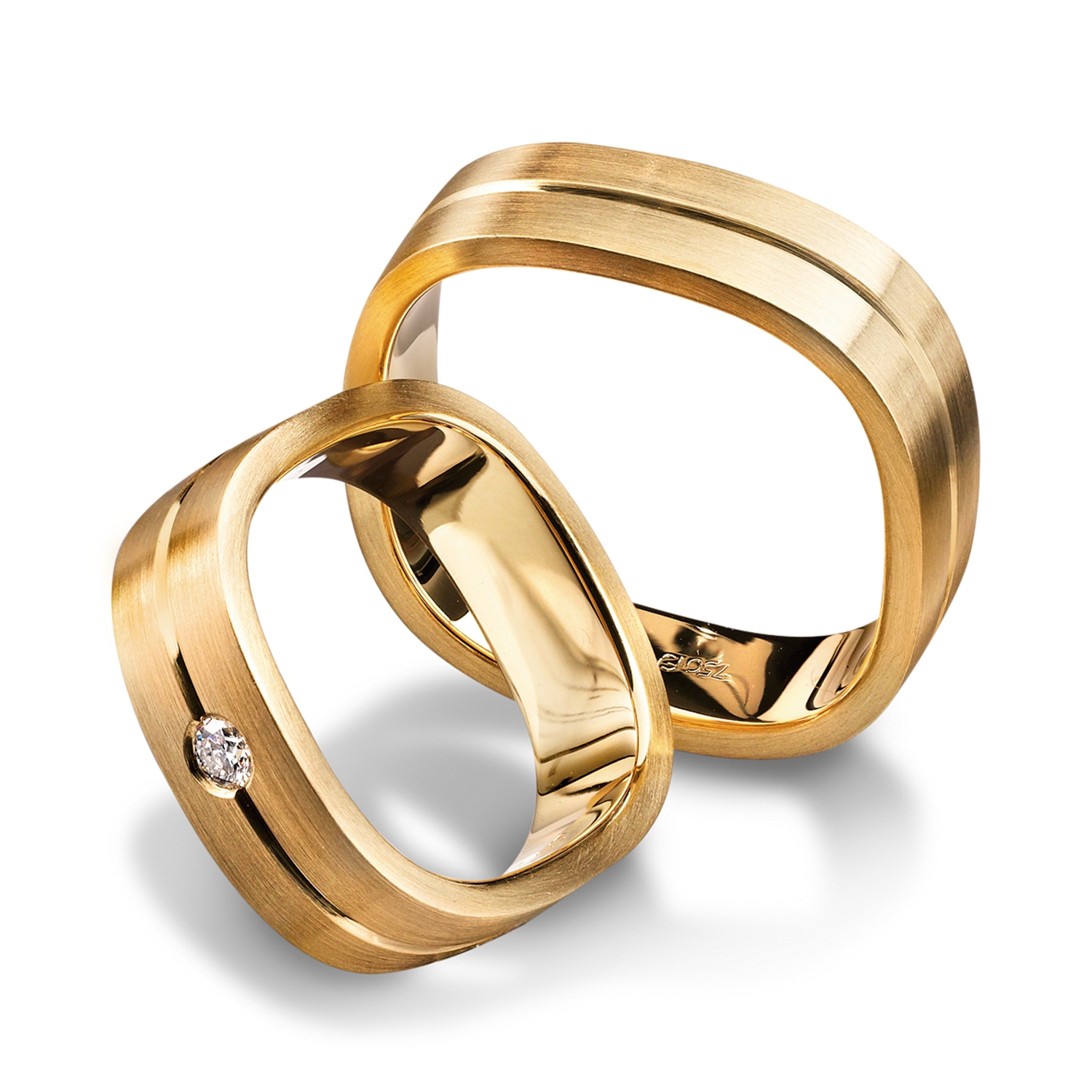 Rings in gold, platinum and palladium Furrer Jacot