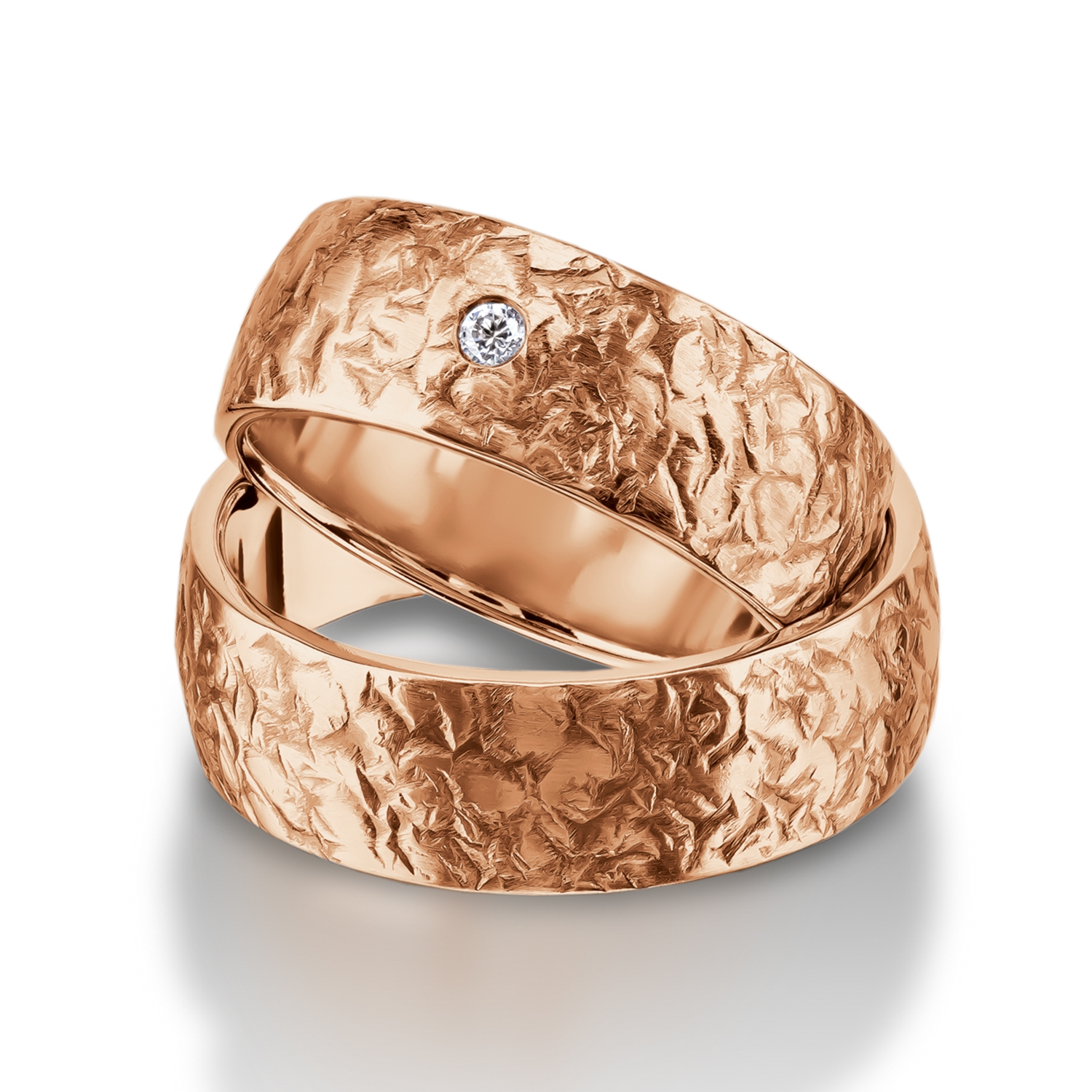 71-84060-0-0-red Rings in gold, platinum and palladium with diamonds Furrer Jacot