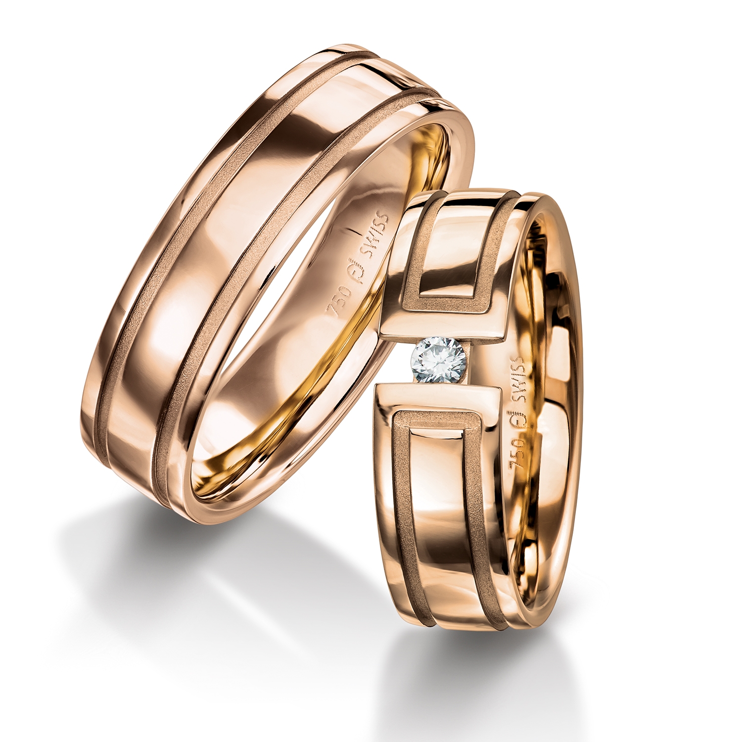 71-84440-0-0-red Rings in gold, platinum and palladium with diamonds Furrer Jacot