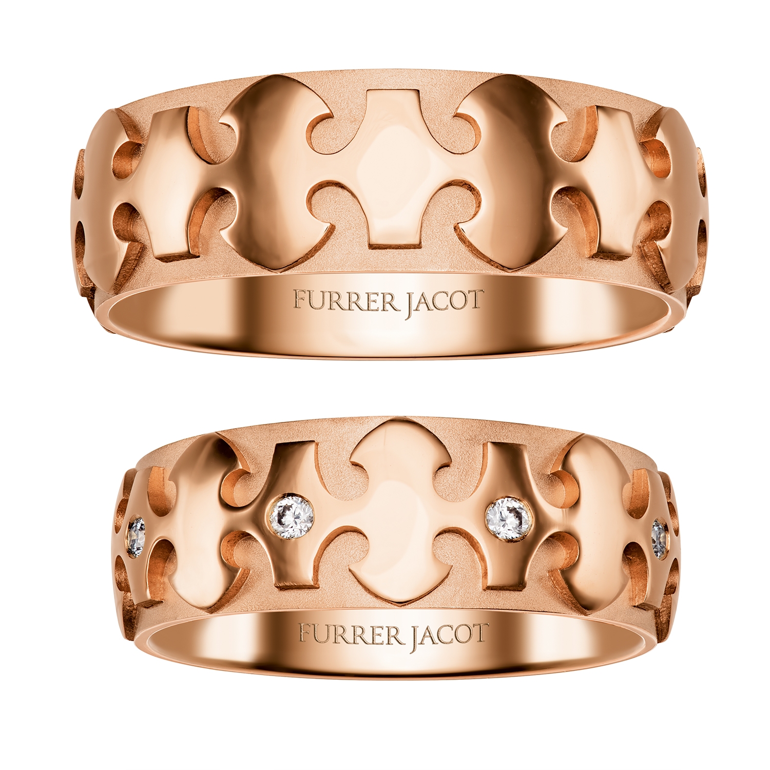 wedding bands Arthur in red gold