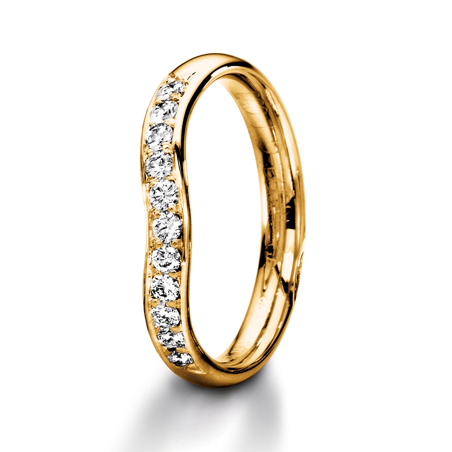 Diamond rings in gold, platinum and palladium with diamonds Furrer Jacot