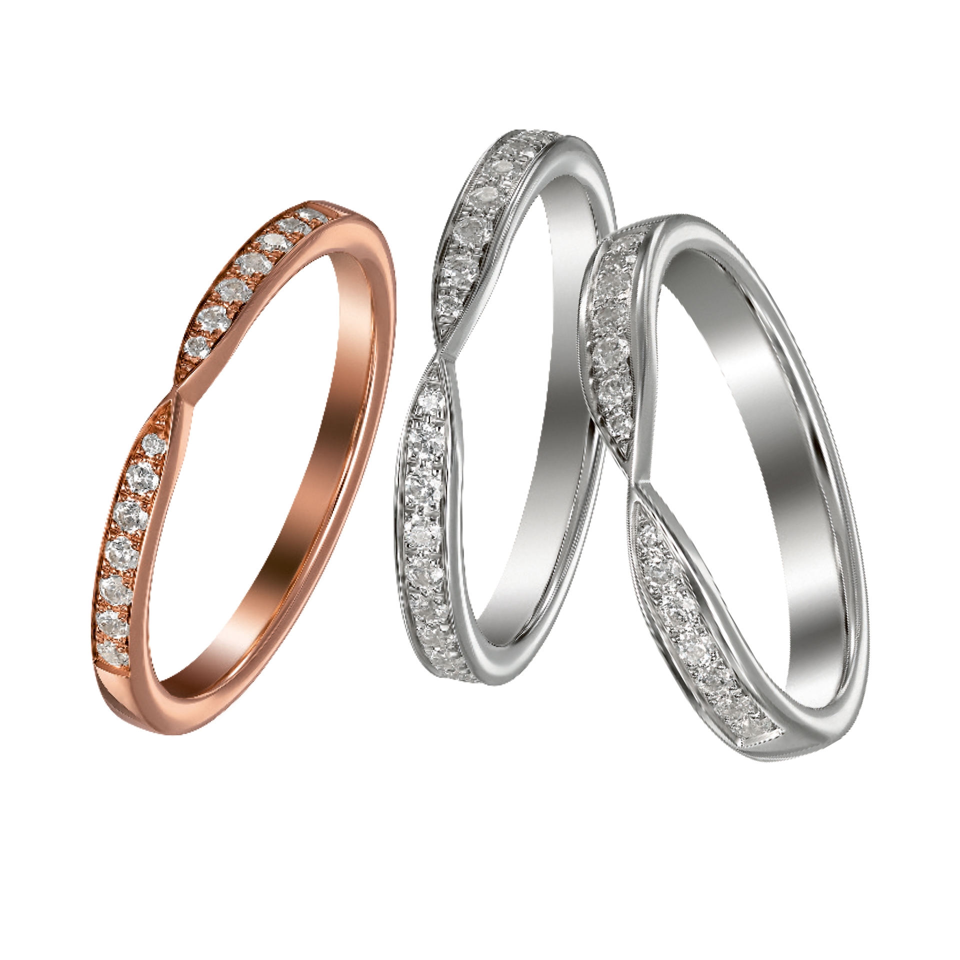 62-53320 diamond rings, wedding rings, gold, platinum