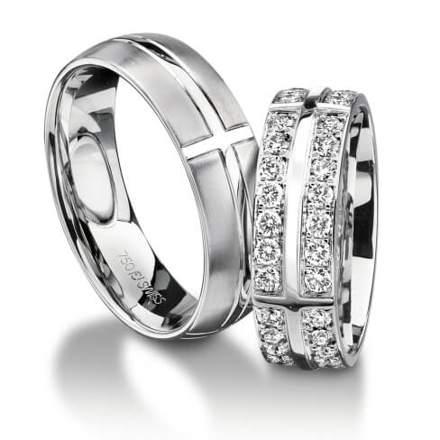 wedding bands in white gold