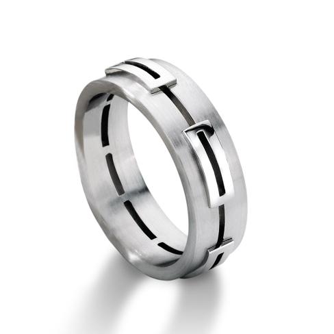 Man's world wedding rings in palladium