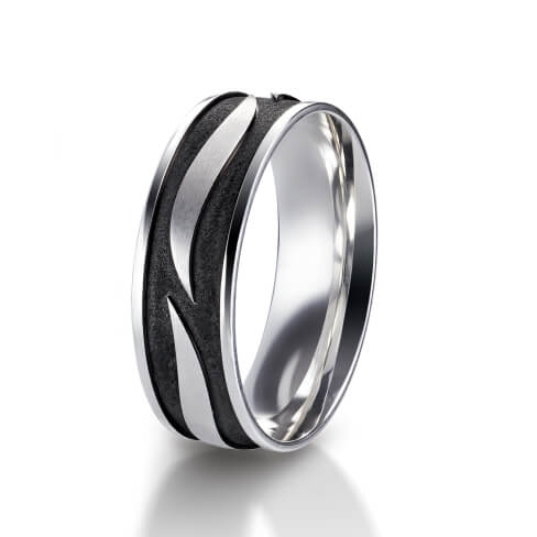 71-29320-0-0 Man's world black rings