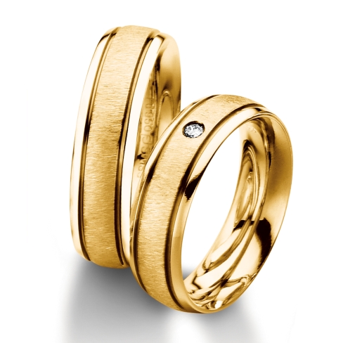 Rings in gold, platinum and palladium with diamonds Furrer Jacot